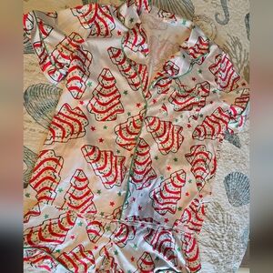 She Show Little Debbie Christmas Tree Cakes Pajama Set